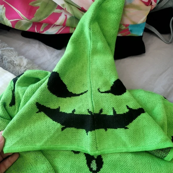 Disney Green Hooded Cardigan with Black Accents - Picture 11 of 15
